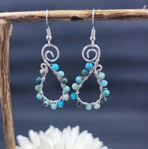 Handmade wire earrings